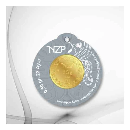 NZP Gold 1 Adet 0,50 Gram 22 Ayar Altın