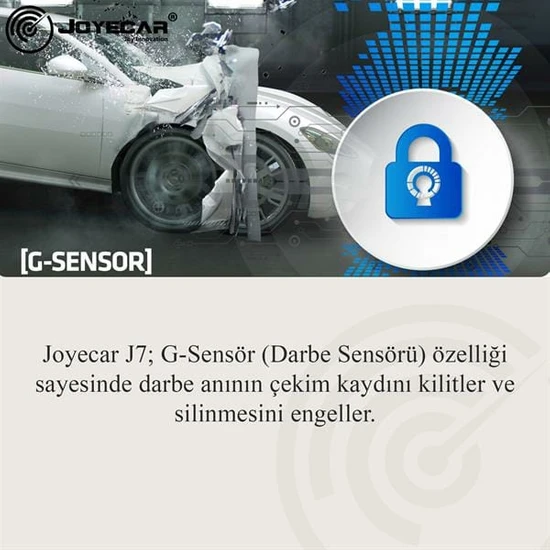 Joyecar 7 Inç Araç Içi Kamera IPS Dokunmatik Ekran Dual Lens Full Hd