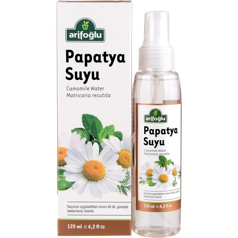 Arifoğlu Papatya Suyu Sprey 100 ml - Doğal Saç Açıcı Olarak Cam Şişede, Saç ve Cilt Bakımı için Etkili Canlandırıcı ve Parlatıcı Özellikleriyle
