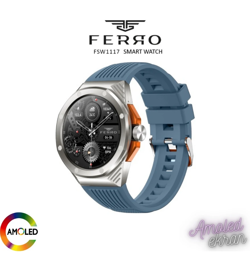 Resim Ferro FSW1117D-AL Amoled Ekran Akıllı Kol Saati 