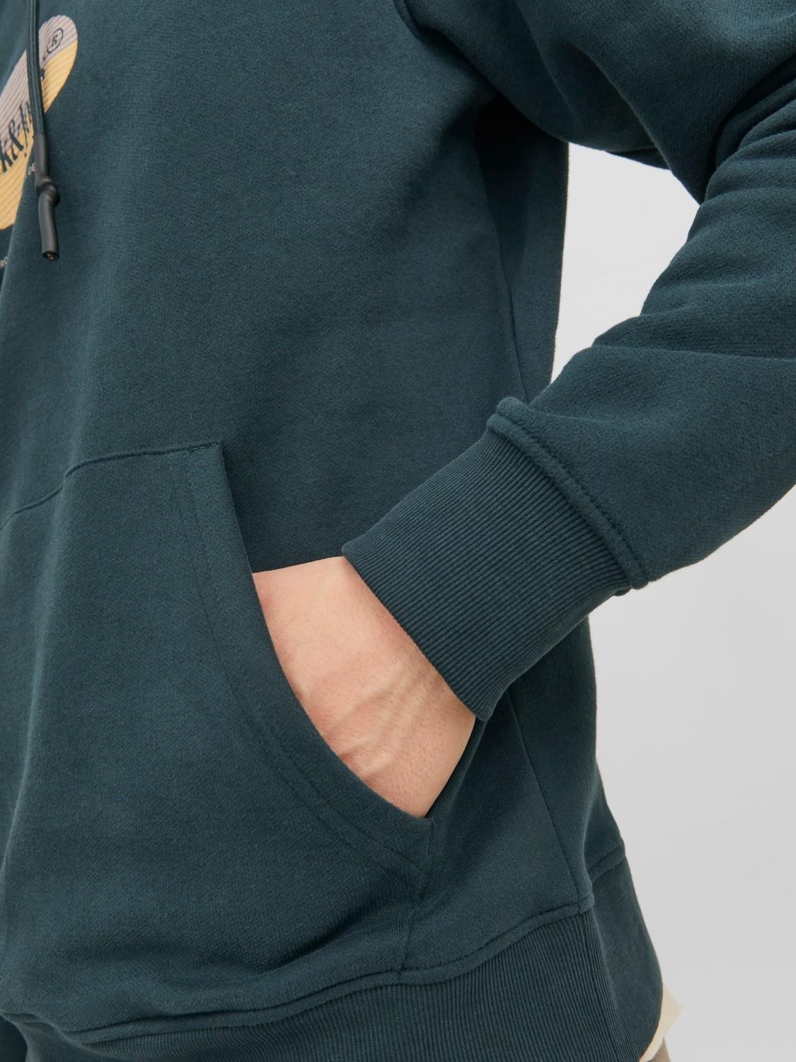 Jack & Jones Jordalston Brandıng Sweat Hood görsel 5