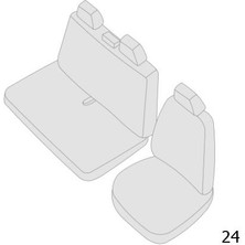 Nemu Volkswagen Lt Uyumlu 2+1 Panelvan Koltuk Kılıfı - Siyah