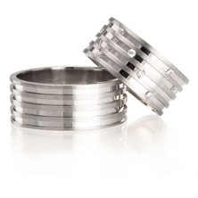 Gümüşcüm Hayal Gümüş Alyans Modeli Taşlı Bayan Alyans