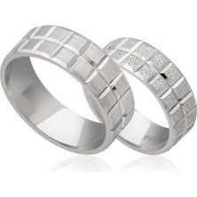 Gümüşcüm Küp Gümüş Alyans Modeli Bayan Nişan ve Söz Yüzüğü