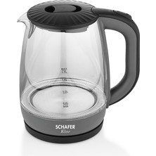 Schafer Klar Elektrikli Su Isıtıcı (Kettle)-Gri