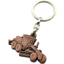 Anahtarlık Sepeti Greyder Bakır Rölyef Araç Anahtarlık