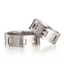 Gümüşcüm Midas Gümüş Alyans Modeli Taşlı Bayan Alyans