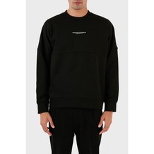 Armani Exchange Pamuklu Sırt Baskılı Bisiklet Yaka Relaxed Fit Sweat Erkek Sweat 6rzmlg ZJ4XZ 22CG