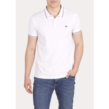 Lee Erkek Beyaz Polo Tişört
