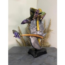 Gardenya Çello  Çalan Mask Polyester Dekoratif Obje
