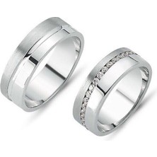 Gümüşcüm Işıltılı Yol Modeli Bay Gümüş Alyans