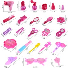 Gujing Kız Çocuk Giydirme ve Makyaj Oyuncakları Taşıma Kutusu Oyuncak Seti (Yurt Dışından)