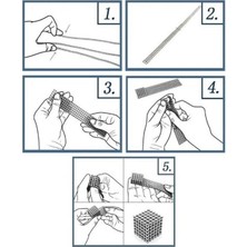 Gujing Bucky Topu Sekiz Manyetik Top 3mm 10 Renk 1000 Adet Manyetik Top Oyuncakları (Yurt Dışından)