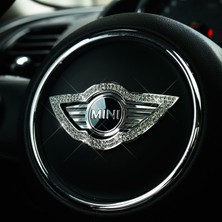 İdeal Aksesuar Mini Cooper Taşlı Direksiyon Logosu Kristal Mini Cooper Stone Crystal Steering Wheel Logo