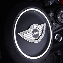 İdeal Aksesuar Mini Cooper Taşlı Direksiyon Logosu Kristal Mini Cooper Stone Crystal Steering Wheel Logo