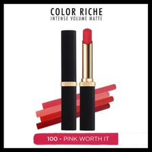 L'Oréal Paris Color Riche Colors of Worth Intense Volume Matte Ruj - 100 Pink Worth It