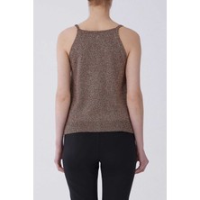 ROMAN Ip Askılı Volanlı Triko Bronz Gold Y2171005_324
