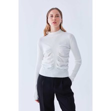 ROMAN Büzgülü Balıkçı  Triko Kemik K2279121_019