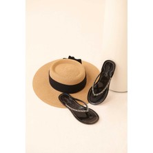 ROMAN Taşlı Sandalet Siyah Y2383206_001