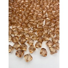 Hedef Bijuteri 16MM Vizon / Açık Kahverengi Piramit Model Akrilik Boncuk,takı,çanta Yapım Boncuğu (100GR,~70 Adet)