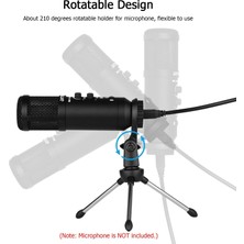 Averantis Kondenser Mikrofon Tak ve Çalıştır Yüksek Hassasiyetli Kayıt 192KHZ/24BIT Yüksek Örnekleme Canlı USB Mikrofon (Yurt Dışından)