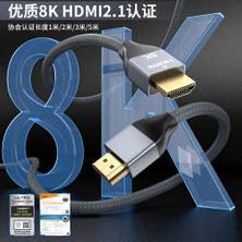 Averantis Hdmi2.1 Veri Kablosu 8k Yüksek Çözünürlüklü Kablo Bilgisayar Tv Projeksiyon Kablosu Ps5 Örgülü Saf Bakır HDMI Kablosu (Yurt Dışından)