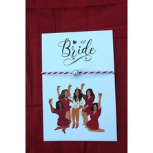 Emtory Home 20 Adet Kırmızı Beyaz Şans Bilekliği - Kına Hediyesi - Nikah Hediyesi - Bride  (Isim Yazılır) M3