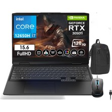 Lenovo Ideapad Gaming 3 15IAH7 Intel® Core™ I7-12650H 32GB Ram 1tb SSD 4gb RTX3050Tİ 15.6 Inç 120Hz IPS Fhd WINDOWS11HOME Taşınabilir Bilgisayar 882S9013XTX14+ZETTAÇANTA