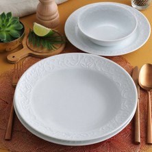 Güral Porselen Bahar Dalı 6 Adet 22 cm Çukur Yemek Tabağı