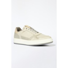 AC&Co / Altınyıldız Classics Erkek Gri Bağcıklı Esnek Rahat Taban Günlük Sneaker Ayakkabı