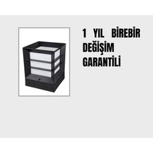 Sekizgen Led Kare Küp Bahçe Aydınlatma Izgaralı Bahçe ve Çevre Aydınlatma