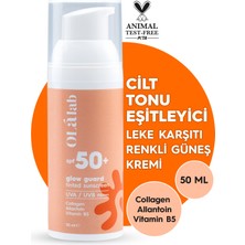 Olalab Spf 50 Leke Karşıtı ve Cilt Tonu Eşitleyici Renkli Yüz Güneş Kremi 50 ml