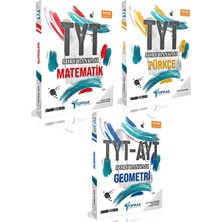 Toprak Yayıncılık 2024 TYT Matematik Türkçe ve TYT - AYT Geometri Soru Bankası 3 Kitap Set