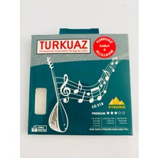 GMC Turkuaz CG318 Pyramid + Ipek Bamlı Kısa Sap Bağlama Teli 0.18MM