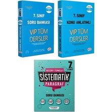 Editör Yayınları 7. Sınıf Vip Konu - Soru ve Sistematik 7. Sınıf Paragraf Soru 3 Kitap Set