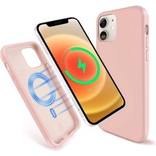 Lyche Apple İPhone 12 Uyumlu Kılıf, Magsafe Özellikli + İçi Kadife + Pastel Renkli Kılıf.