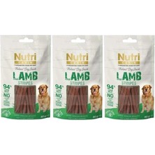 Nutri Canin Lamb Stripes Tahılsız Kuzu Etli Köpek Ödülü 80GR 3 Adet