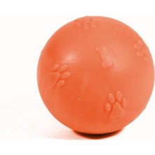 Cnc Pet Cca  Kokulu Pati Desenli Sert Köpek Oyun Topu 1 Numara Termoplastik