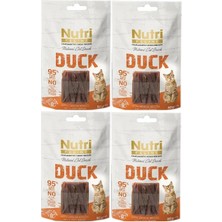 Nutri Feline %95 Ördek Etli Snack 50 gr Kedi Ödül Maması 4 Adet