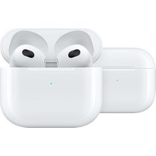 Melfshop Airpods 3. Nesil Silikonsuz Bluetooth Kulaklık  + 1 Adet Usb Lamba