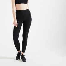 Decathlon Domyos Kadın - Siyah - Yüksek Belli Spor Taytı - Fitness Kardiyo