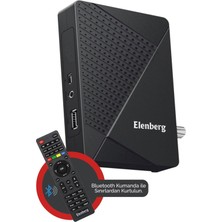 Elenberg Çanaklı Çanaksız Internet Tv Destekli Dahili WiFi Full Hd Uydu Alıcı Bluetooth Kumandalı