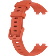 Smcase Huawei Band 8 Kordon Mat Klasik Silikon Ayarlanabilir Krd 11 Turuncu