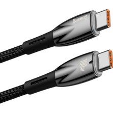 Baseus Glimmer Series 100W 100 cm Pd Type-C Şarj Kablosu Siyah