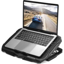 Hobimtek S18 Ayarlanabilir Sessiz 4 Fanlı Notebook Soğutucu Stand Laptop Cooler Bilgisayar Soğutucu Standı