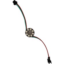 Dora Led WS2812B Matrix Dijital Yuvarlak Pixel Led 8 Led Halka RGB Led Ayrı Ayrı Adresli Matrix Ekran 5V Dış Çap 28mm İç Çap 13mm