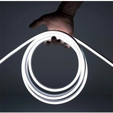 Sekizgen Led 12 Volt Neon LED Beyaz (5 Metre)
