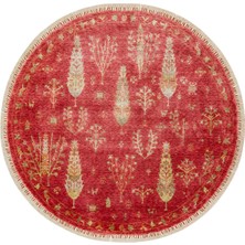 Eko Halı Zara Zr 08 Red Autumn Q Otantik Desenli Özel Hav Vermeyen ve Kolay Temizlenebilir Tensel Kullanılarak El Emeği ile Özel Tezgahlarda Üretilen Modern Uşak Halısı