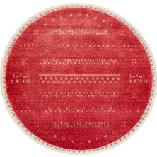 Eko Halı Zara Zr 06 Red Q Otantik Desenli Özel Hav Vermeyen ve Kolay Temizlenebilir Tensel Kullanılarak El Emeği ile Özel Tezgahlarda Üretilen Modern Uşak Halısı