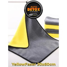 Auto Detox Autodetox Yellowfaser Oto Kurulama Mikrofiber Bez 30X60CM